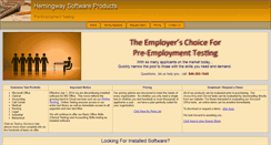 Desktop Screenshot of hemingwaysoftware.com
